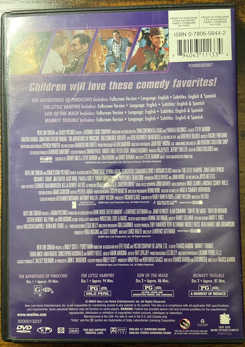 4 Film Favorites - Family Comedies