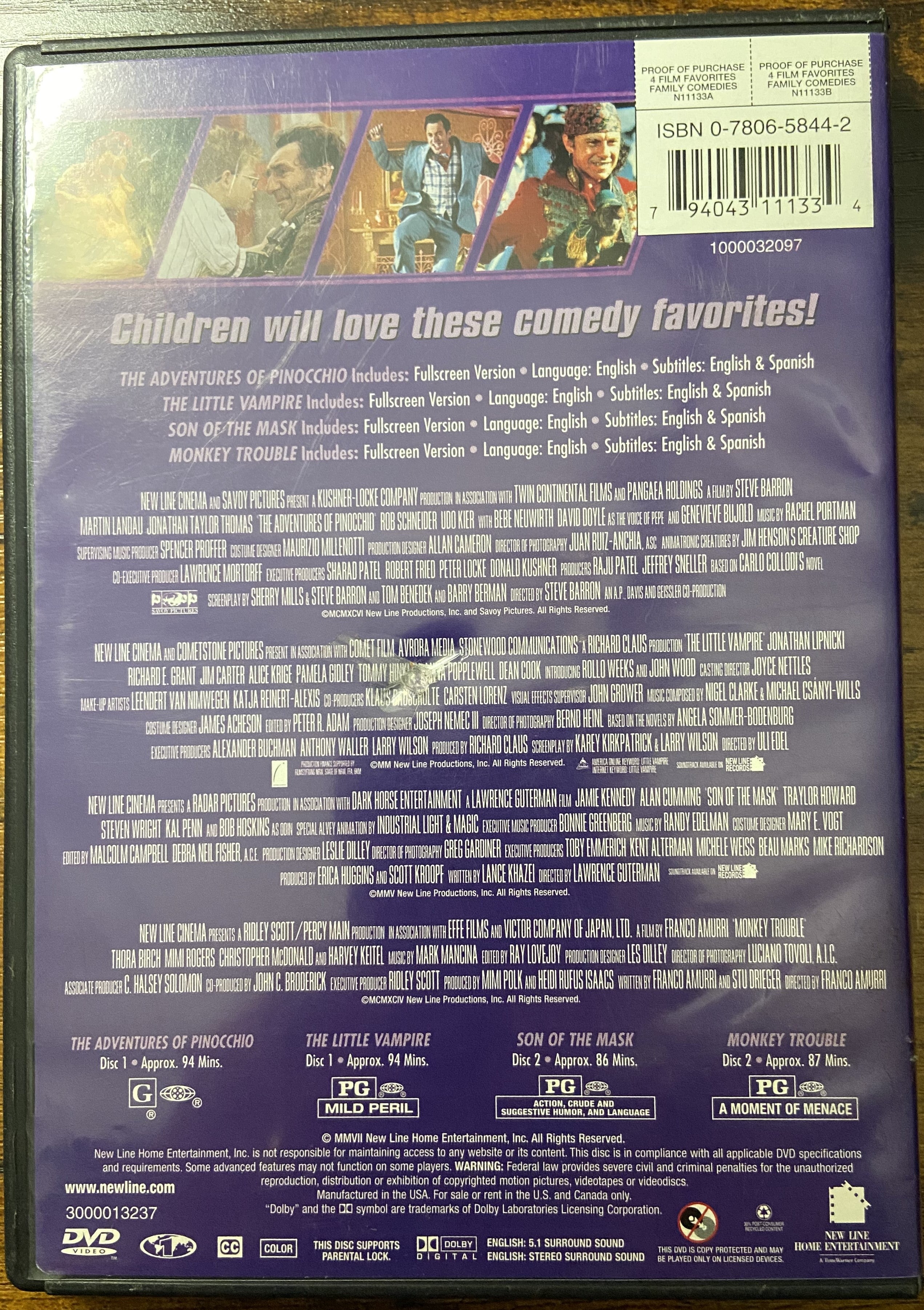 4 Film Favorites - Family Comedies