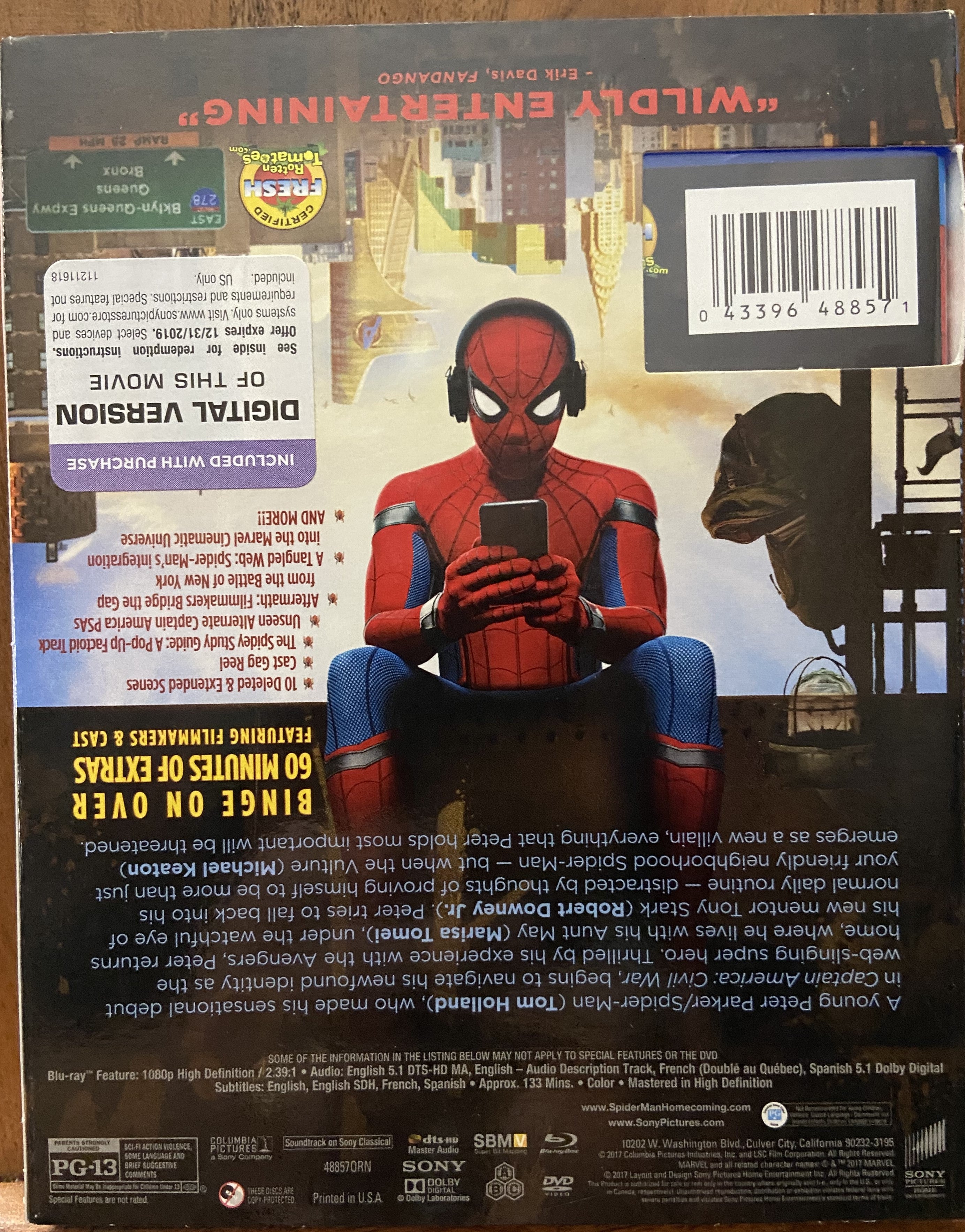Spider-Man Homecoming W/Slipcover
