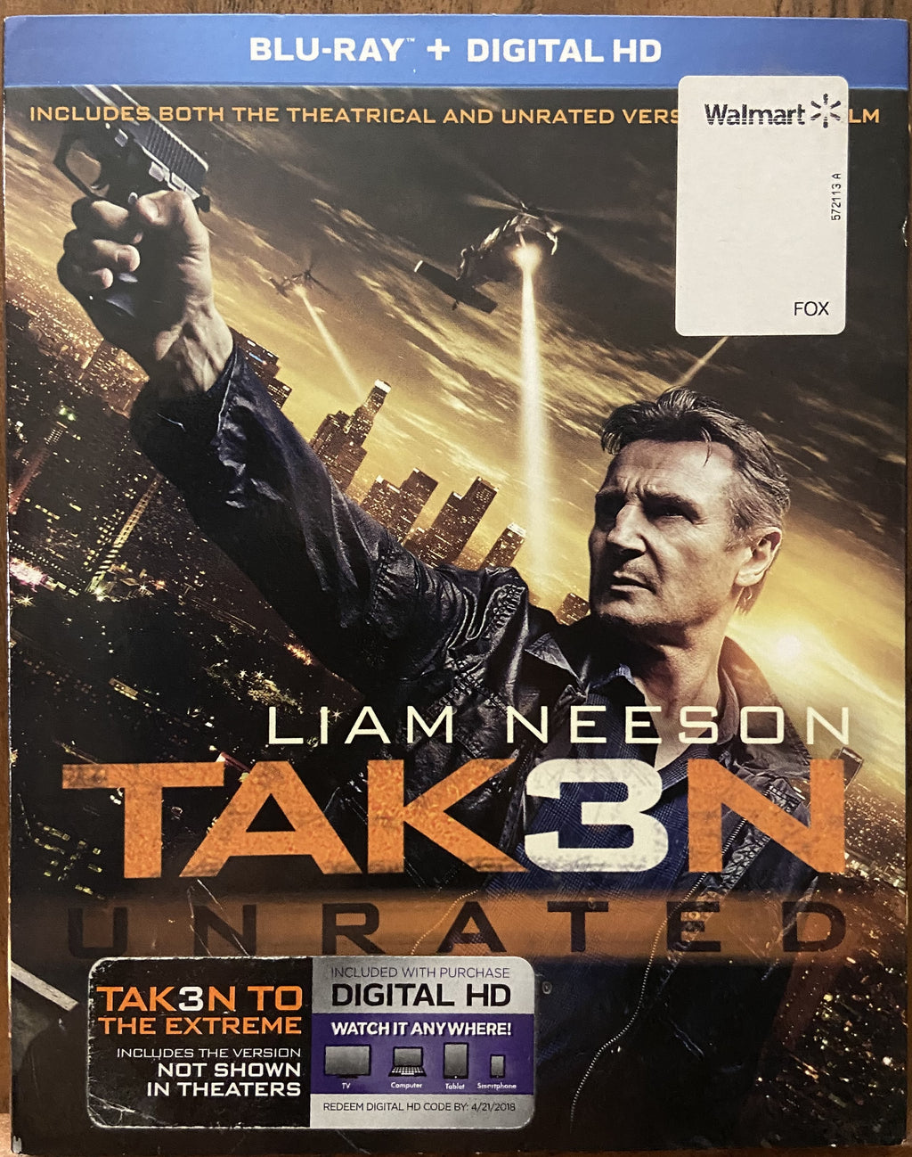 Taken 3 Unrated W/Slipcover